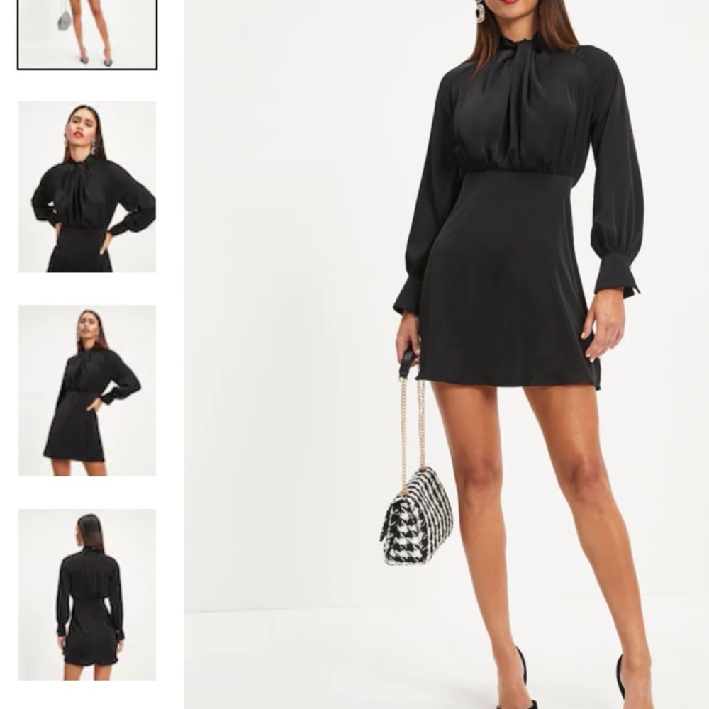 VICI She + Sky Black Long Sleeve Dress NWT